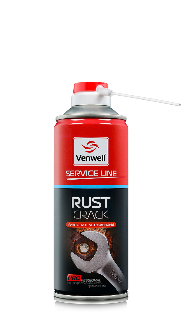 Venwell Разрушитель ржавчины Rust - Crack 400 мл (аэрозоль)